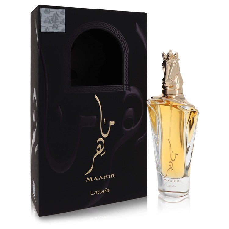 Lattafa Maahir by Lattafa Eau De Parfum Spray (Unisex) 3.4 oz for Women