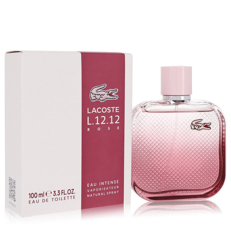 Lacoste Eau De Lacoste L.12.12 Rose Eau Intense by Lacoste Eau De Toilette Spray 3.3 oz for Women