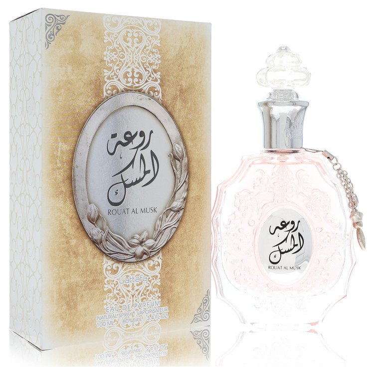 Lattafa Rouat Al Musk by Lattafa Eau De Parfum Spray (Unisex) 3.4 oz for Women