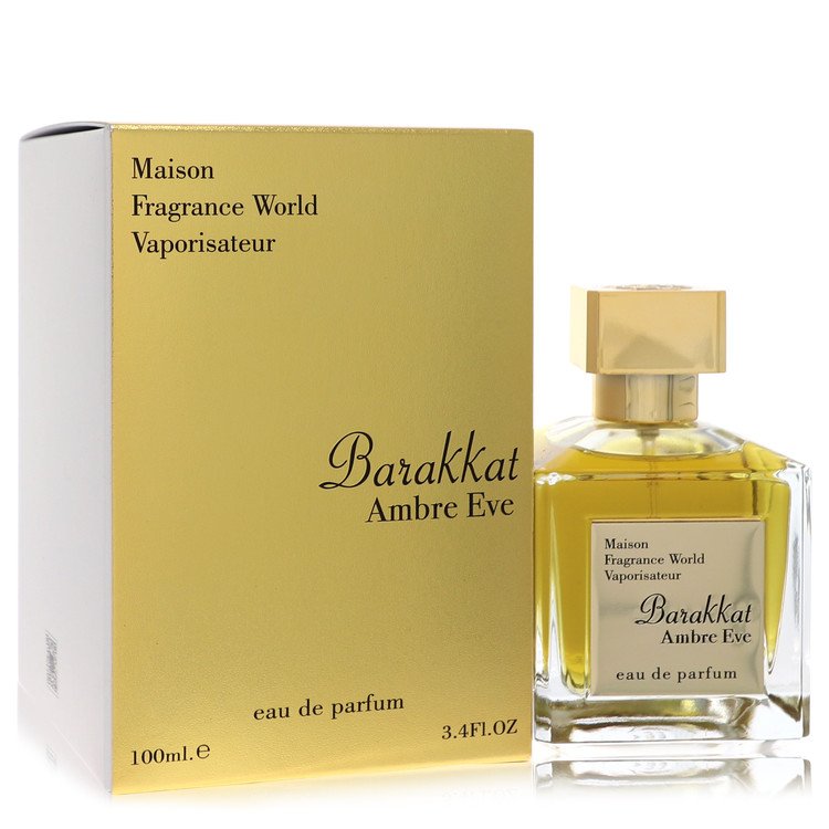 Maison Barakkat Ambre Eve by Fragrance World Eau De Parfum Spray (Unisex) 3.4 oz for Women