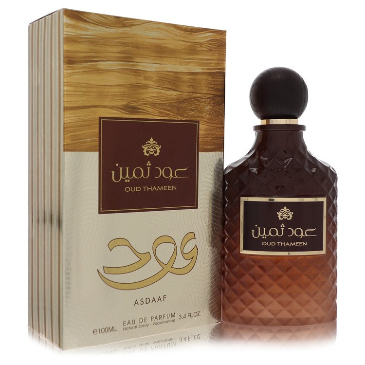 Lattafa Asdaaf Oud Thameen by Lattafa Eau De Parfum Spray (Unisex) 3.4 oz for Men